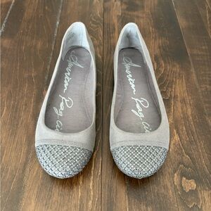 American Rag Cie Women's Silver and Gray Flats